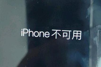 长岛苹果服务网点分享锁屏界面显示“iPhone 不可用”如何解决 